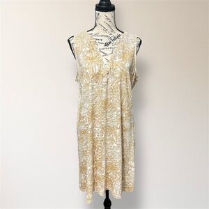 Lilly Pulitzer Dev Dress L Sand Bar Palm Beach Paradise Sleeveless Cruise Resort